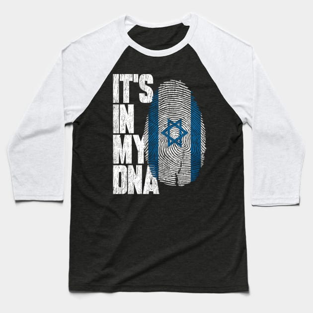 It's In My DNA Israeli Shirt Proud Hispanic Gift Israel Flag Baseball T-Shirt by heart teeshirt
